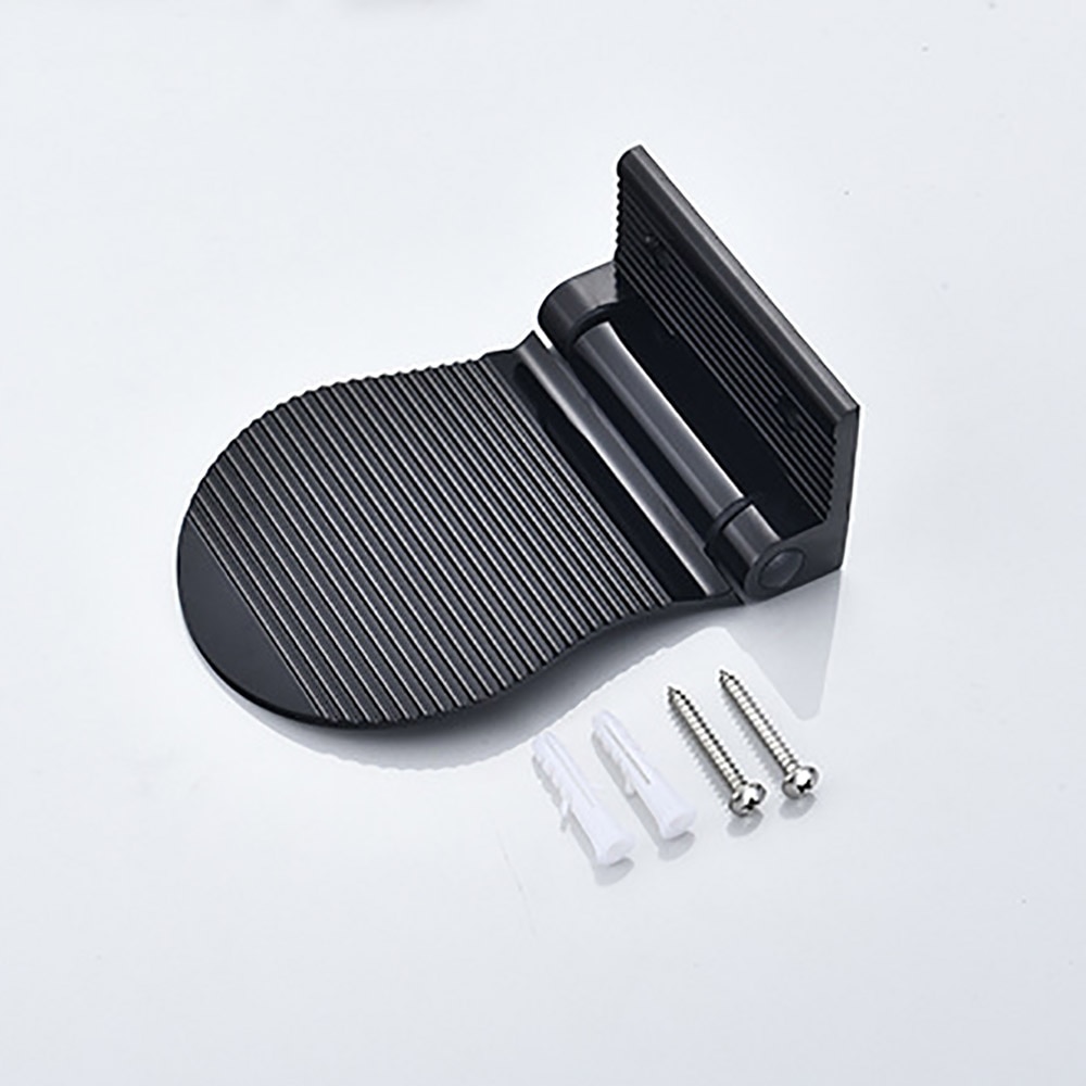 Shower Foot Rest Bathroom Pedals Non-Slip Shower Footstool Pedestal Pedals Elderly Pregnant Bath Stool Black/Silver