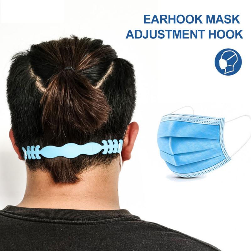 Einstellbare Anti-Unterhose Maske Ohr Griffe TPU Verlängerung Haken Gesicht Masken Schnalle Halfter Zubehör Ohrenschmerzen Verhinderungen Earmuffle Schnalle