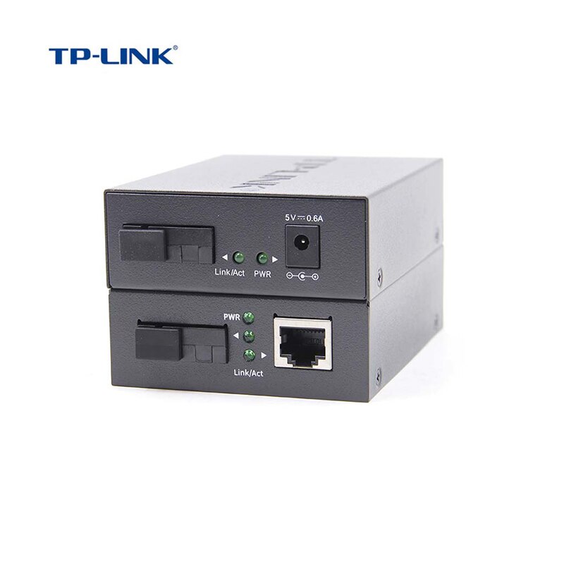 TP-Link Fast Fiber transceiver Optical fiber media converter 10/100M 4 RJ45 Single Fiber SC Singlemode 20km(TL-FC111A/TL-FC114B)
