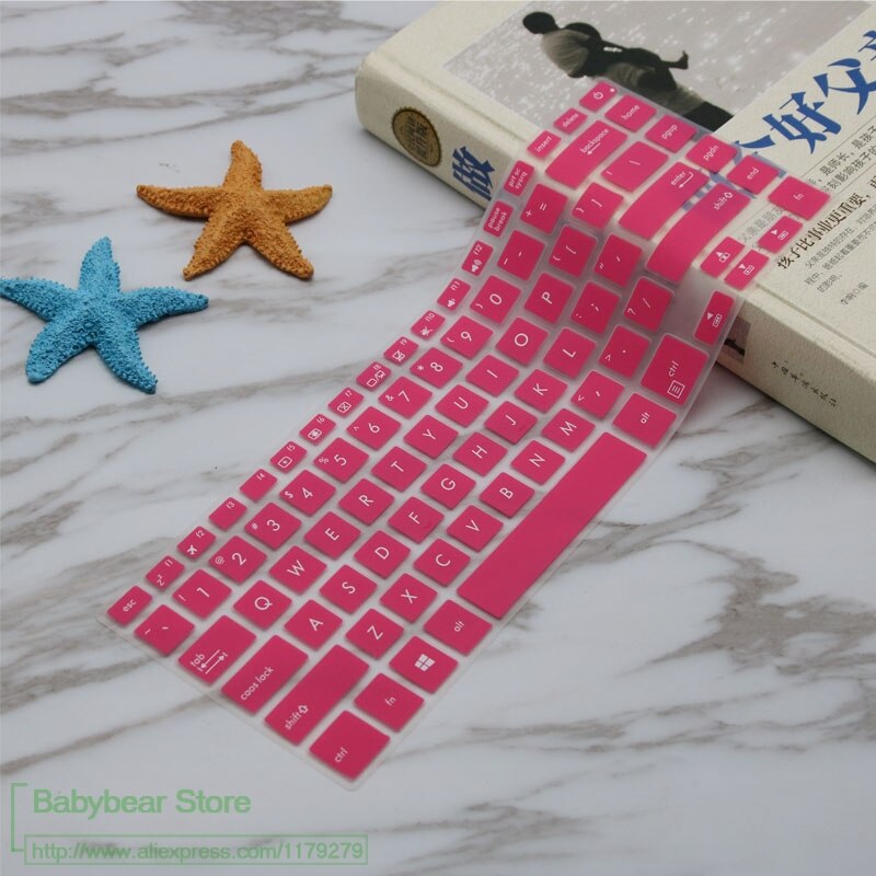 15 inch Keyboard protector skin Cover For Asus vivobook s15 x510UQR x510uf x510uq x510 x510u S510 S510UA S510UN S510UQ 15.6": pink