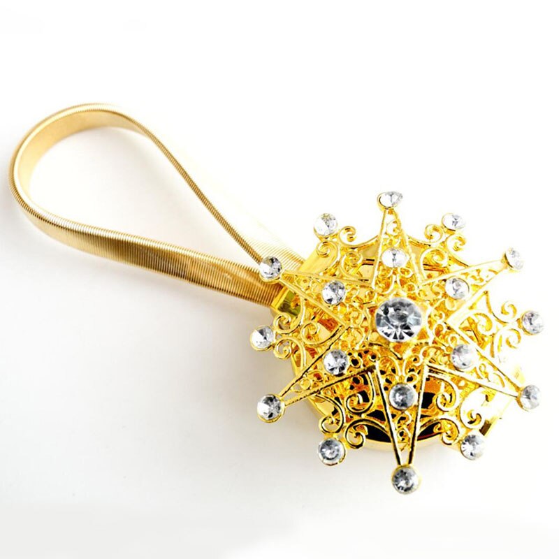 Hebilla magnética creativa para cortina, accesorio Decorativo Europeo para ventana, Correa magnética, gancho de pared, soporte para cortinas: Lavanda