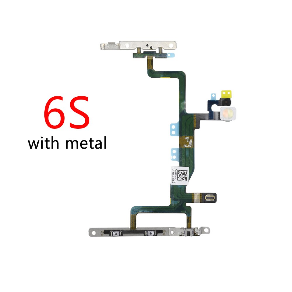 1Stck Volumen Energie Tasten Schlüssel Schalter biegen Kabel Für iPhone 6 6S Plus Energie biegen Reparatur Teile