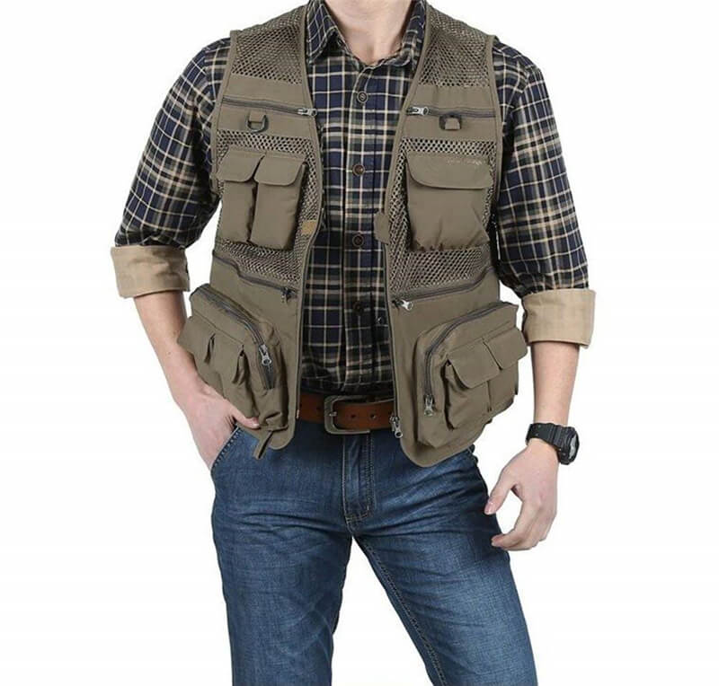 Waterdichte Vissen Vesten Ademend Multi Pocket Mesh Jassen Fotografie Vest Zwemmen Zeilen Vissen Sneldrogende Vest