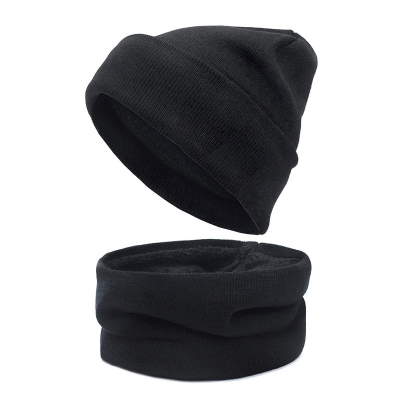 Pluss fløyels skjerf lue hanskesett varme luer berøringsskjerm hansker lue dame hansker sett luer gorras hombre panser caps menn: 11