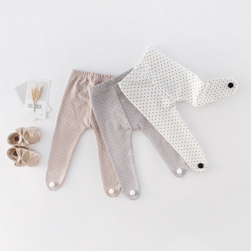 2022 neue Frühjahr Kinder Mädchen Jungen Leggins Beige Grau Apricot Dot Pompom Große PP Strumpfhosen Strümpfe Bebe Hosen Baumwolle Kleidung e5028