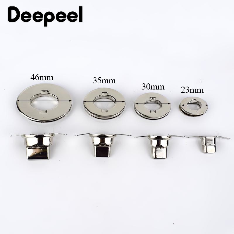 Deepeel 2 zestawy metalowe zamki Twist do torebek torebka zamknięcie blokada zatrzaski torebka zapięcie klamry akcesoria do rękodzieła DIY skóra Craft