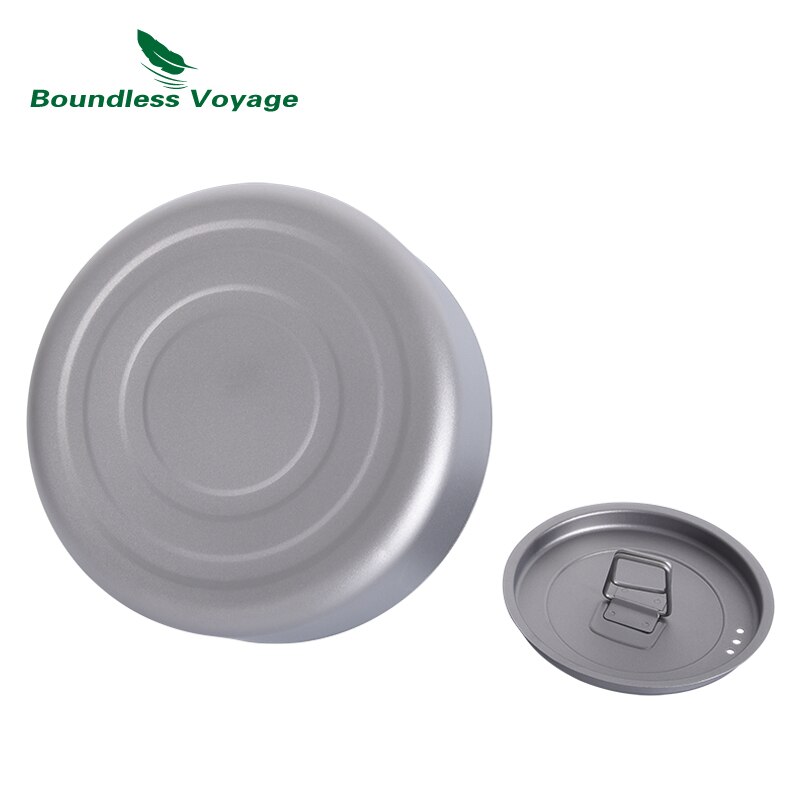Grenzenlose Reise Titan 700ml Tee Wasserkocher mit Klapp Griff draussen Camping Ultraleicht Tragbare Teekanne Ti3100D