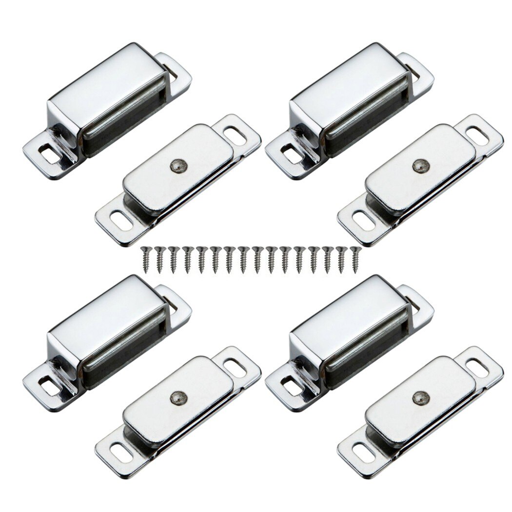 Magnetic Catch Heavy Duty 6kg Cupboard Cabinet Door Mag Latch Metal Chrome Cabinet Magnetic Catch Lock Latch Door Shutter