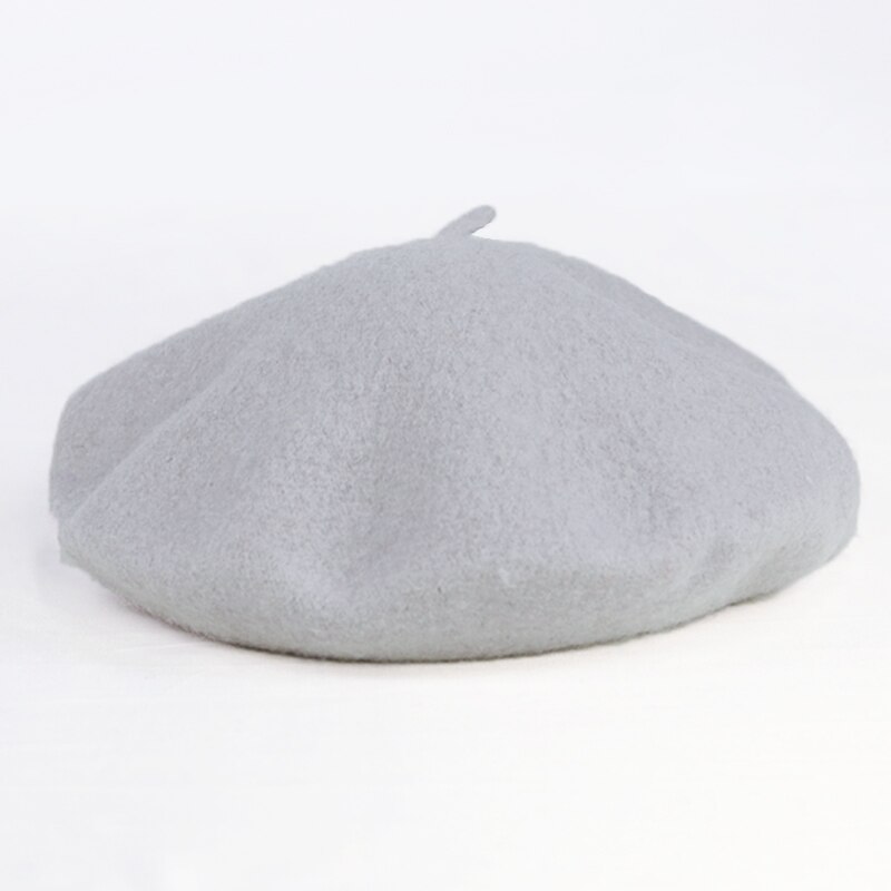 Szara tablica świetlna Beret dorywczo dopasowana czapka malarza gwiazda tego samego stylu kapelusz dyni jesienno-zimowa nowość: solid grey