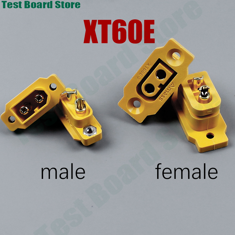 1 Stuk Xt60e Mannelijke En Vrouwelijke Stekker Batterij Aansluiting Adapter Messing Vernikkelde Power Connector, Geschikt Voor Rc