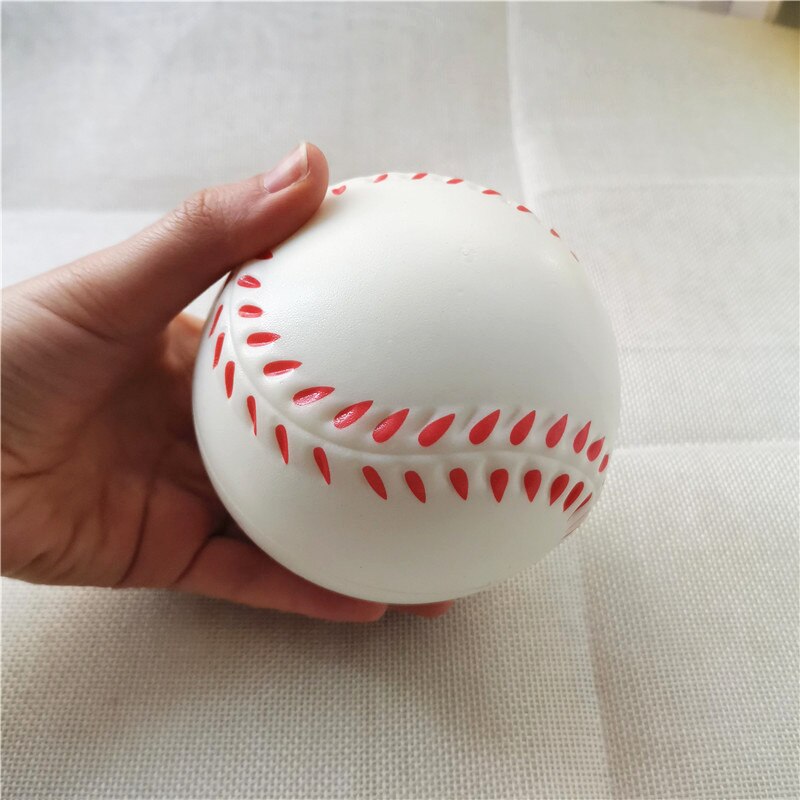 4 stk / lot 10cm baby blødt skum legetøj basketball fodbold tennis baseball anti stress klemkugler pu svamp legetøj til børn børn