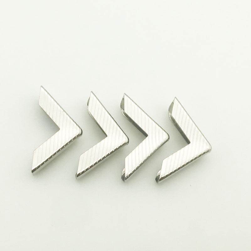 Coins métalliques argentés pour livres, Scrapbooking, Albums photos, Menus, protecteurs de coins, artisanat en métal, ornement, bricolage, 50 pièces