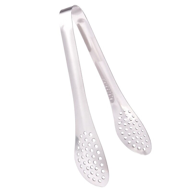 Bakery stainless steel perforated kitchen tongs tongs serving tongs toasting tongs: Default Title