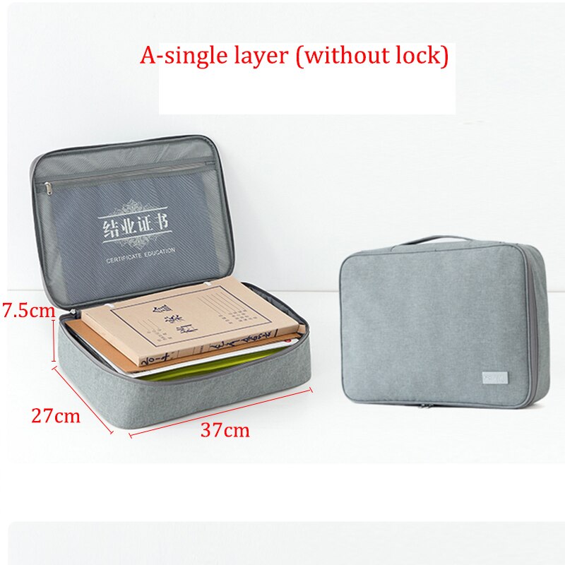 Bolsa de tickets para documentos de viaje, organizador de archivos de gran capacidad para certificados, uso doméstico para viajes, para almacenar artículos importantes, caja de almacenamiento