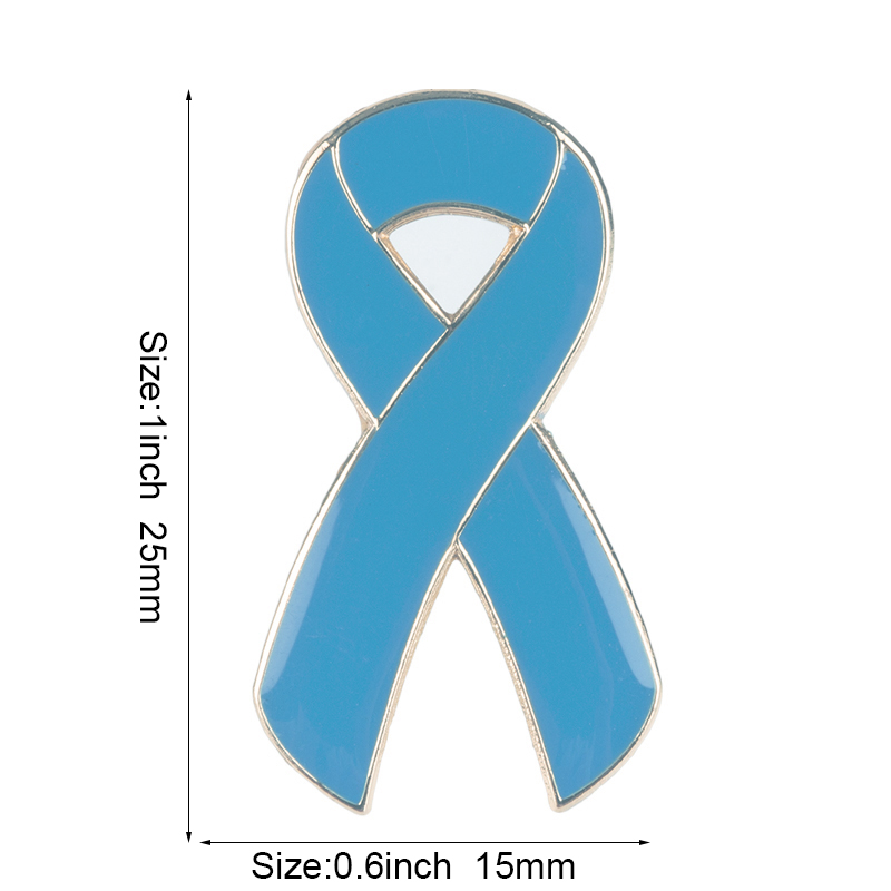Lint Borstkanker Awareness Revers Pin Aids Metalen Badge Pin Broche Decoratieve Knoppen voor Kleding XY0025: Rose Goud Kleur