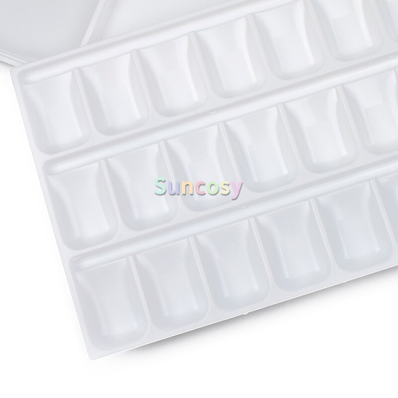 Mijello-paleta hermética a prueba de fugas para acuarelas, paleta de 18 24 33 55-Well, con amplio espacio para Mezcla de colores