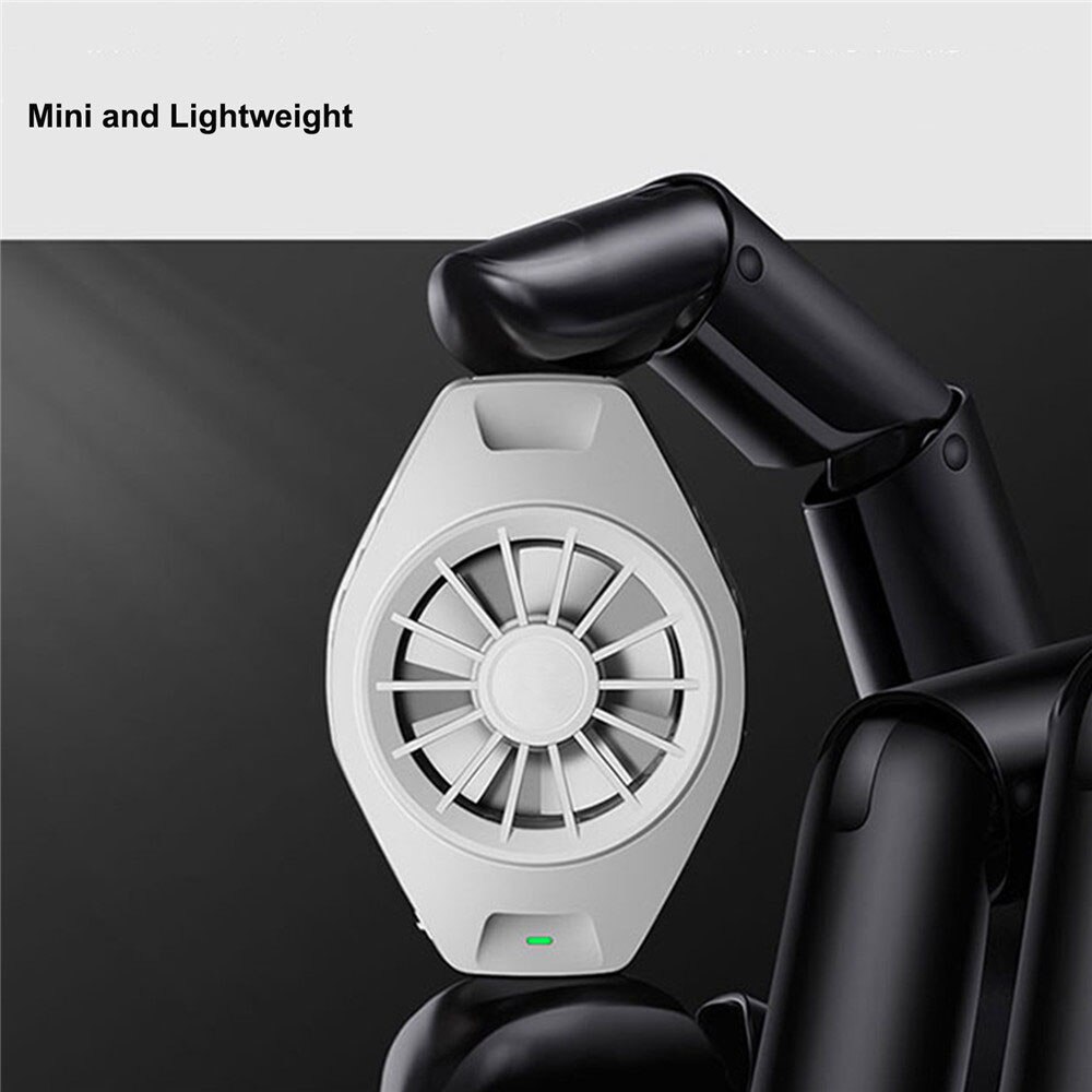 Universeller mini-handykühler mit rückseitiger klemme und leisem lüfterhalter für iphone/samsung/huawei-handys
