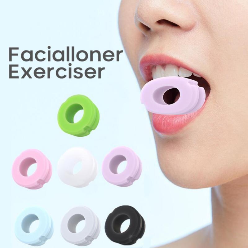 circular Facial Toner Jaw Exerciser And Neck Toning Equipment Food Grade Silica Gel Face Fitness Ball & Facial Toner Exerciser