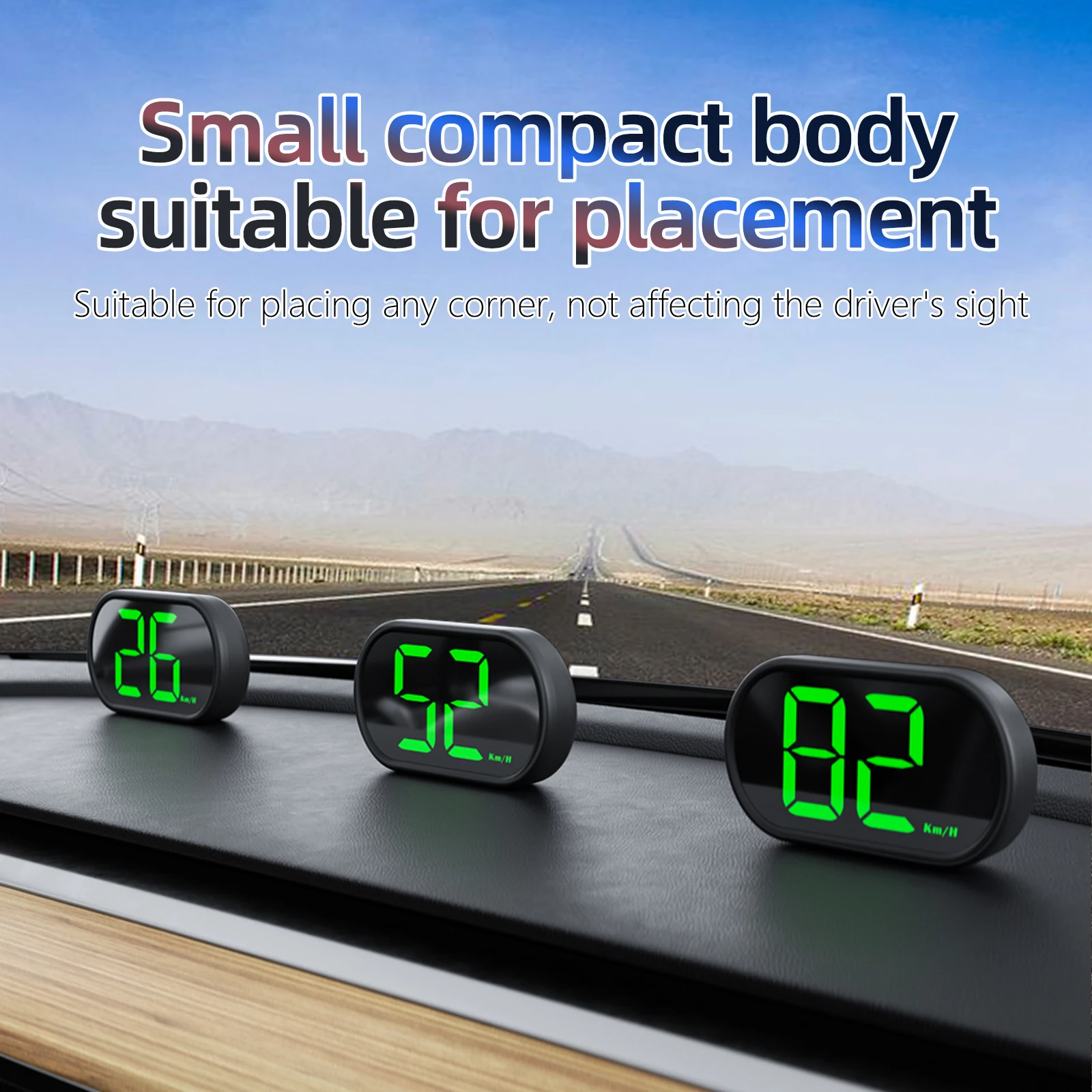 Xiaomi X2 GPS HUD pantalla frontal de velocidad del coche velocímetro Digital fuente grande accesorios KMH GPS + Beidou Chipsets duales para todos los coches