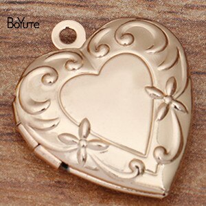 BoYuTe – médaillon flottant en forme de cœur, pour la fabrication de bijoux, 20MM: KC Gold Plated