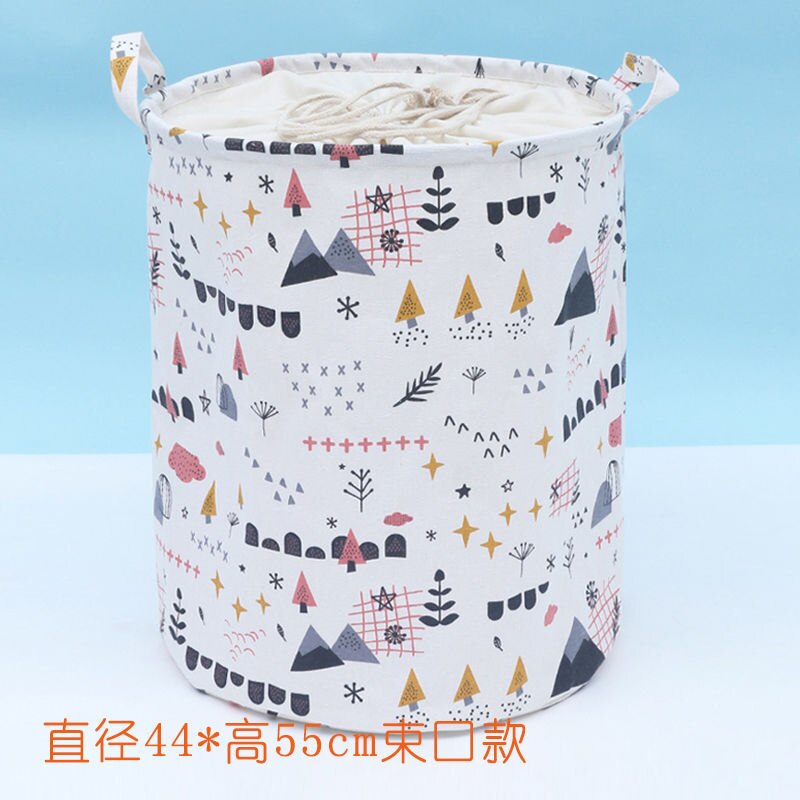 Waterproof Fabric Laundry Hamper Collapsible, Thickened Canvas Dirty Clothes Hampers for Bedroom, Kids Room Storage