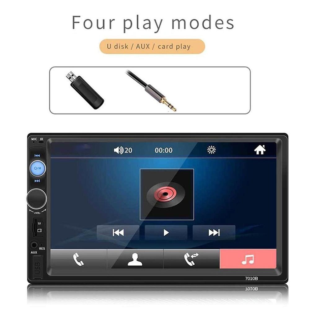 7010b Car Dual-spindle 7 Inch Mp5 Player Universal Machine Mp5 Card Machine Mobile Phone Interconnection