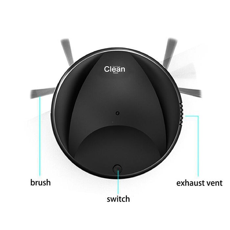 Multifunctional Smart Floor Cleaner,3-In-1 Auto Rechargeable Smart Sweeping Robot Dry Wet Sweeping Vacuum Cleaner