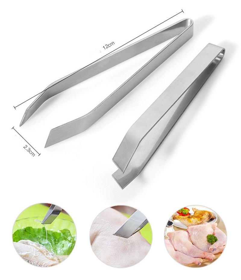 Fishbone Bont Bone Tang Keuken Levert Haar Remover Tangen Voedsel Animal Veren Plukken Remover Tool Rvs