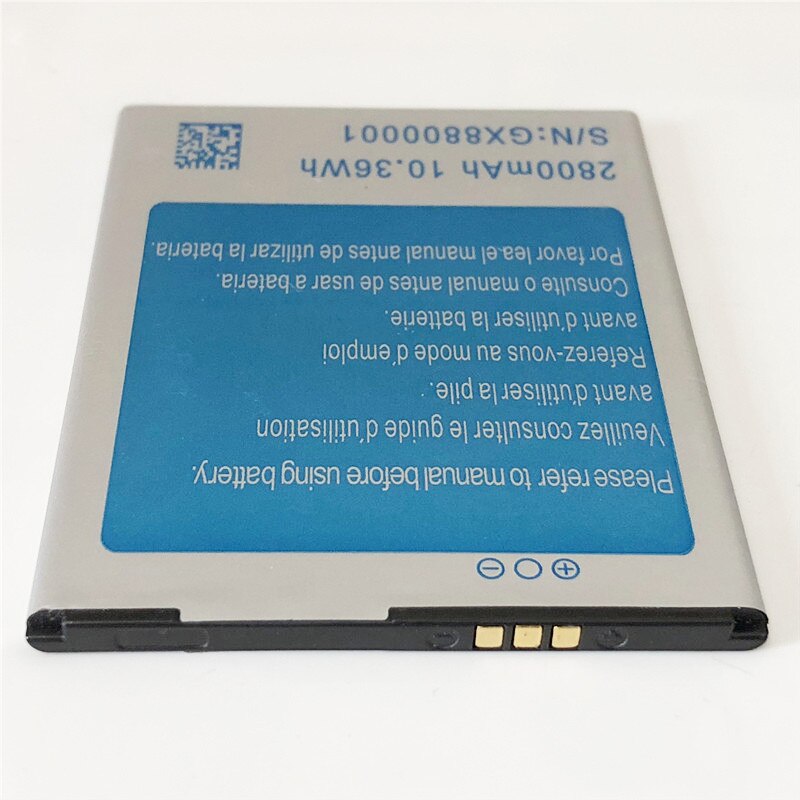 3.7V 10.36Wh 2800mAh S/N:GX8800001 For JIAKE N900 N900W S9500 N7100 N7100W Battery Dimension:74mmX58mmX3.5mm