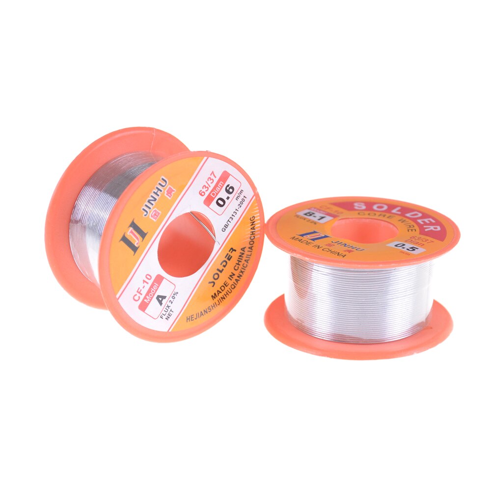 Flux 2.0% Tin Lead Tin Wire Melt Rosin Core Solder Soldering Wire Roll 0.5/0.6mm