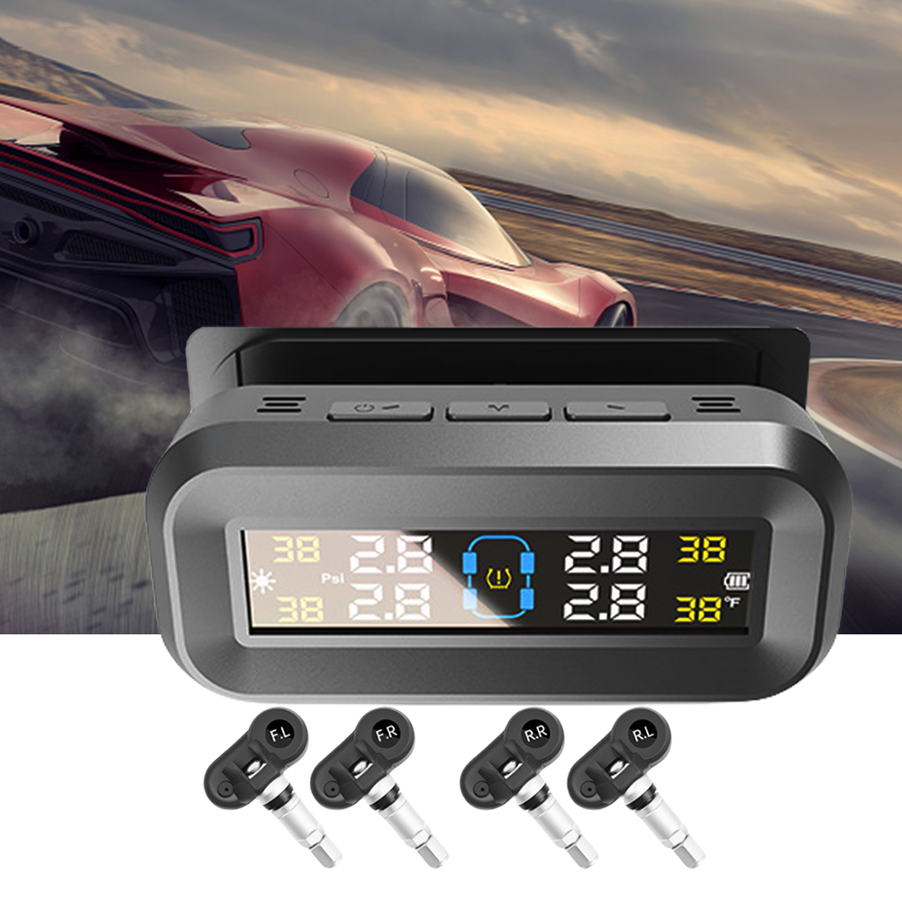 system monitorowania ciśnienia w oponach z 4 czujnikami USB/słoneczny TPMS system monitorowania ciśnienia w oponach robić samochodów osobowych SUV