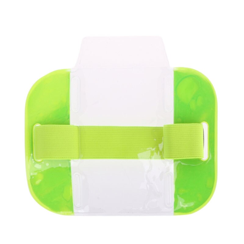 1pc elastyczne ramię zespół uchwyt na identyfikator zdjęcie opaska etui na karty kredytowe przenośna przezroczysta karta pcv organizator wysokiej jakości: Zielone światło