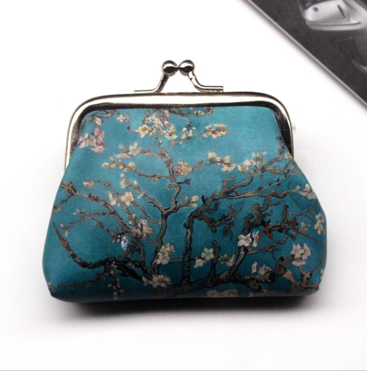 Vintage Coin Purse Wallet Women Famous Oil Painting Small Wallet Hasp Clutch Bag Good Women's Mini Purses: 7