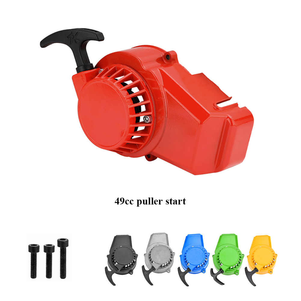 Pull Starter Start Aluminum Thicken for 47cc 49cc Gas Minimoto Pocket Bike Mini Dirt Bike Crosser Quad ATV Motorcycle