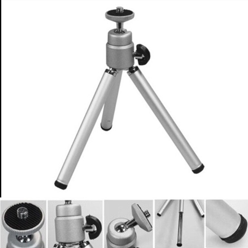Mini Aluminum Alloy Telescopic Tripod Universal for Mobile Phone Camera Telescope Fishing Light DQ