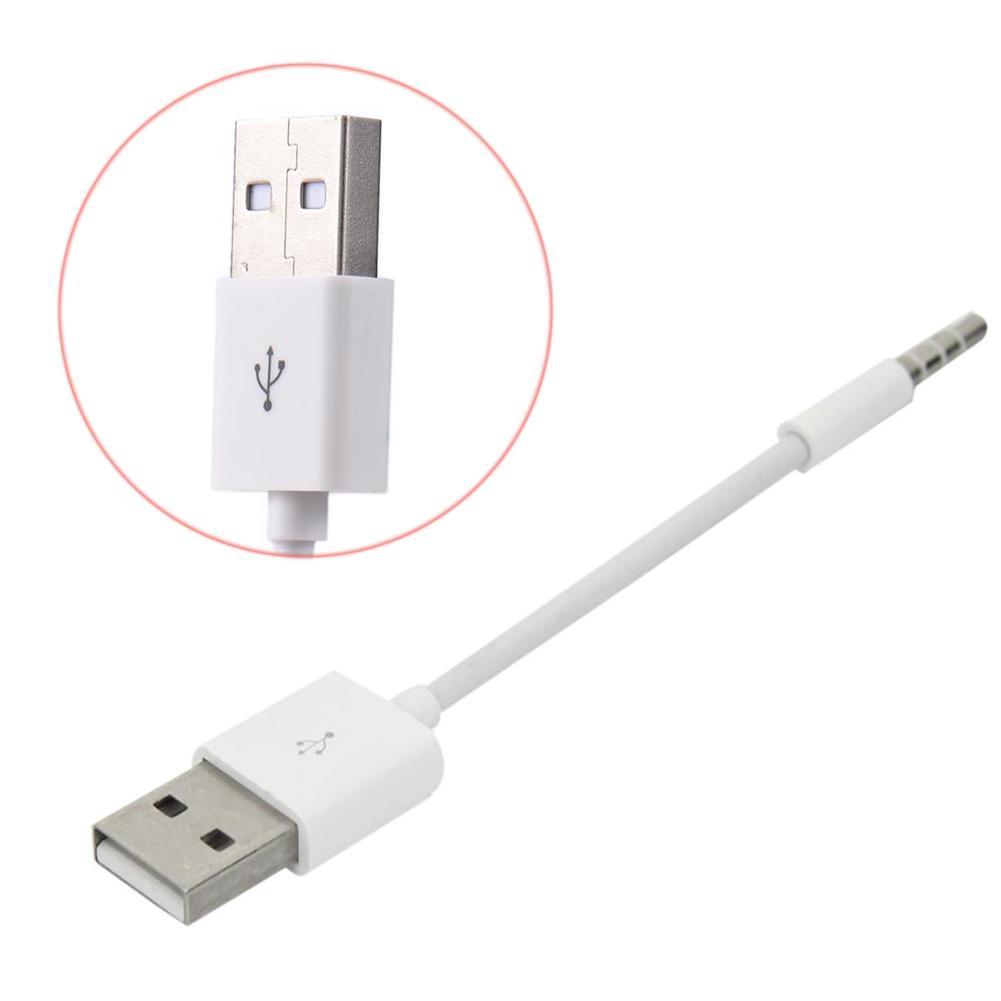 Laddare data usb 3.5mm synk ljudkabel för ipod shuffle 3rd 4th generationens tillbehör
