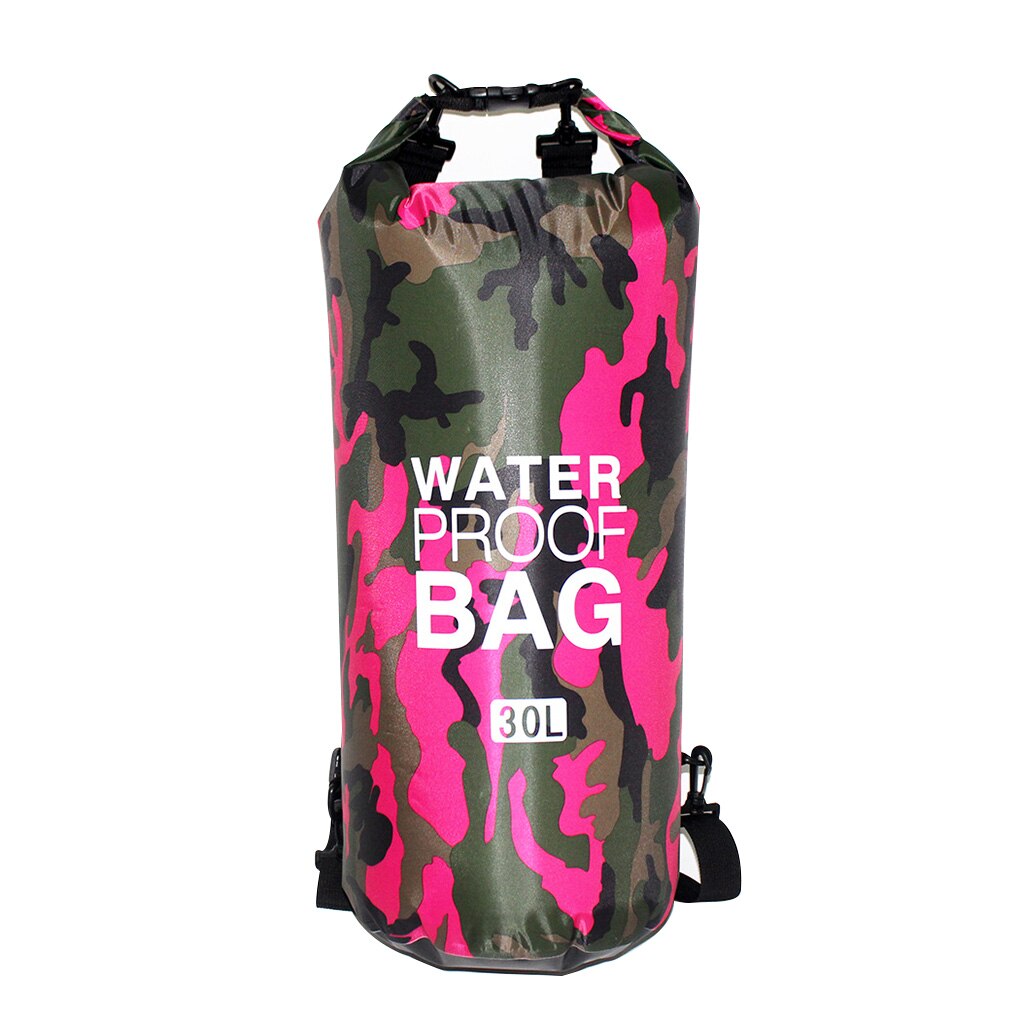 Foldable PVC Waterproof Dry Bag 2L 5L 10L 20L 30L Camo Outdoor Diving Man Women Beach Swimming Bag Rafting River Ocean backpack: 30L  no.30