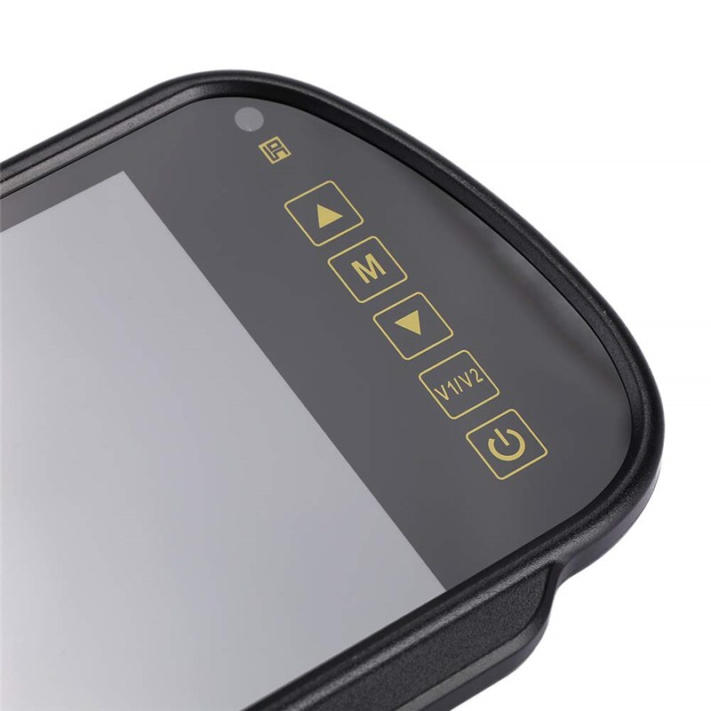 YuanTing, pantalla TFT de 7 pulgadas, LCD Universal, Monitor de coche 800*480, 2 entradas de vídeo para Vista de vehículo trasero, cámara de estacionamiento de marcha atrás