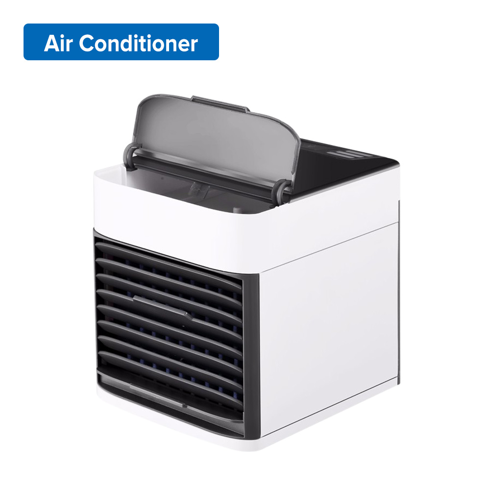 Mini bærbart klimaanlæg til hjem luftkøler ventilator personligt rum lille aircondition værelse skrivebord luftkøling ventilatorer: Ventilator
