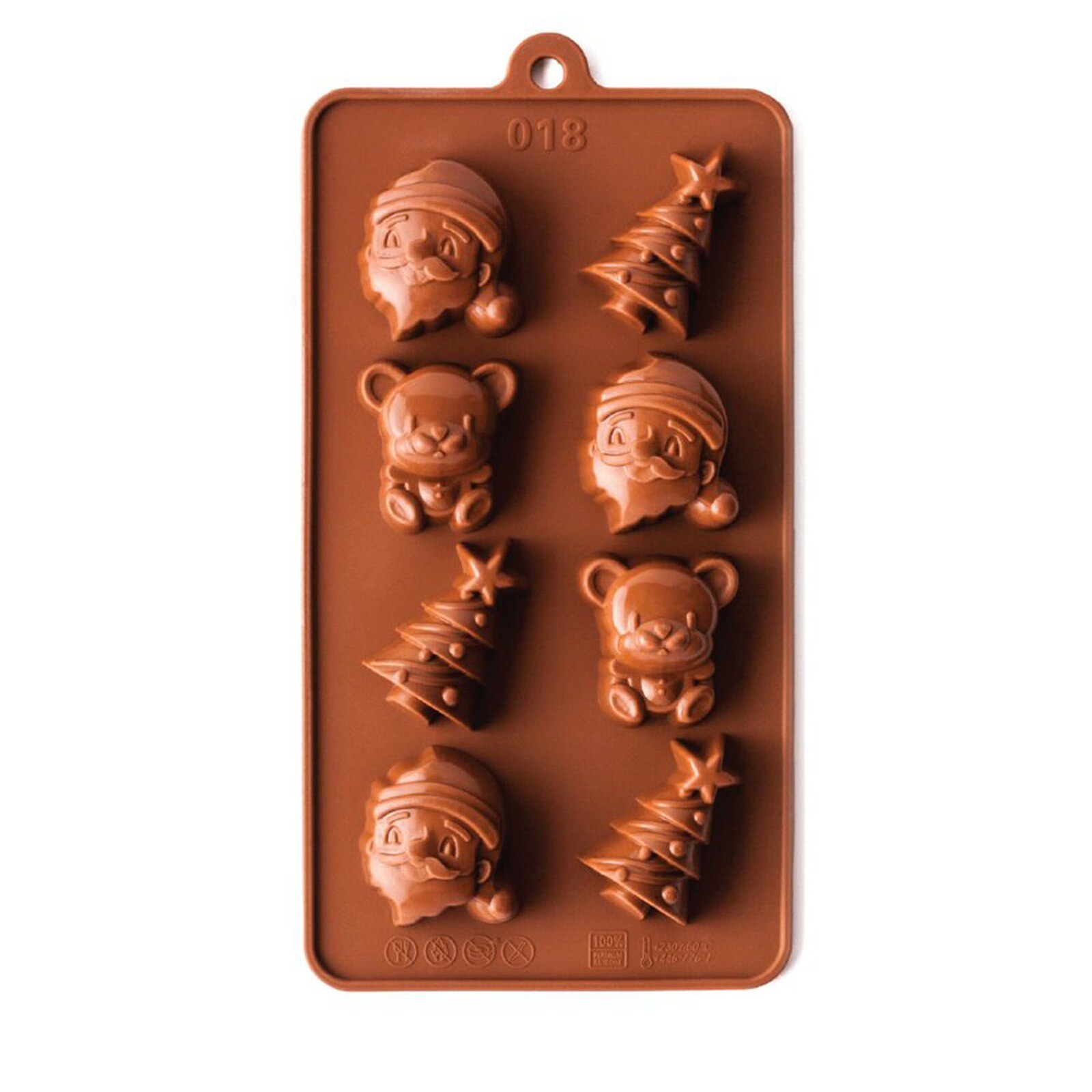 30 # Kerst Diy Chocolade Mal Siliconen Lepel Chocolade Bakken Tools Non-stick Cakevorm Jelly & Snoep 3D mold Decoratie Diy