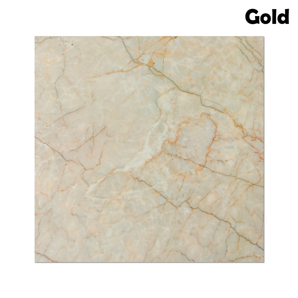 2 stk selvklæbende marmor tapet vandtæt pvc tv baggrund mærkat stue gulv papir køkken backsplash fliser mærkater: Guld