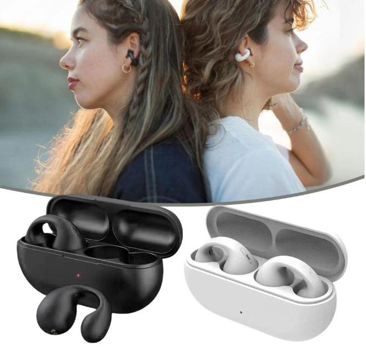 Aanpasbare 2025 hoofdtelefoon hoofdtelefoon Bluetooth open oor draadloze sport