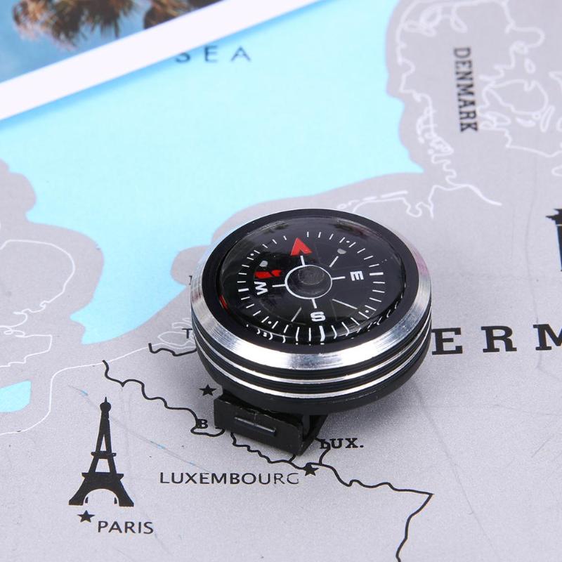 Mini Horloge Band Knop Kompas Voor Paracord Armband Survival Mini Pocket Kompas Outdoor Wandelen Camping Accessoires Voor
