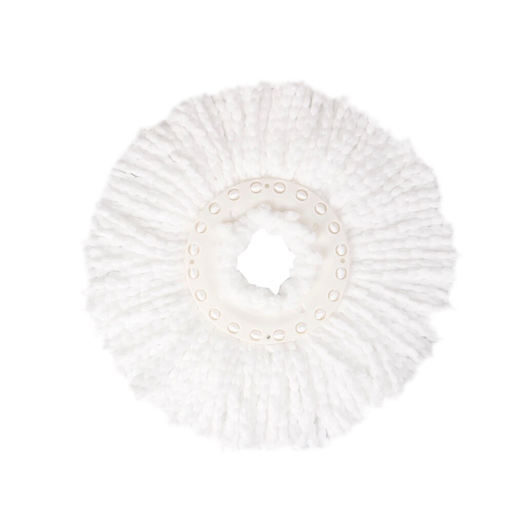 White Mop Floor Microfiber Rotating Head Easy Spinning Bucket 360° Magic Mop head