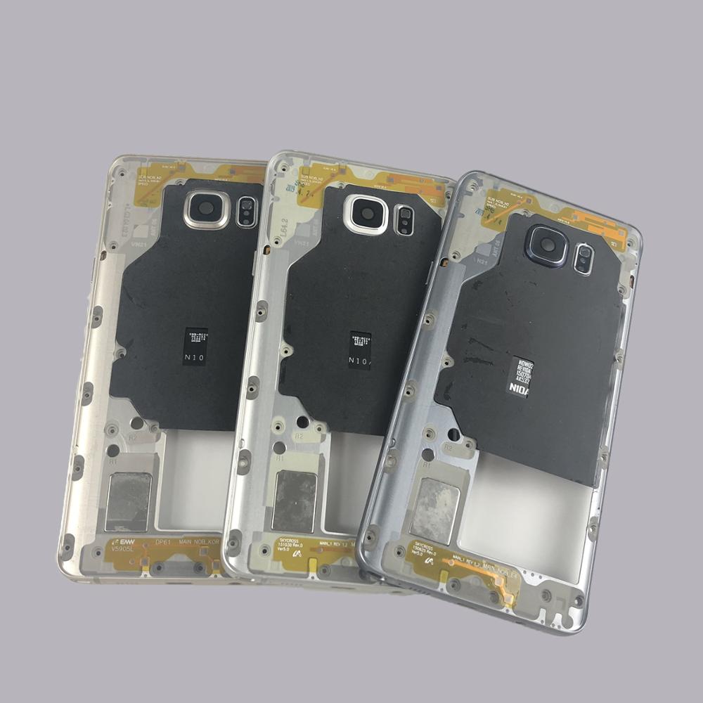 Metal Mid Frame Chassis for Samsung Galaxy Note 5 N920 - Replacement Housing with Buttons