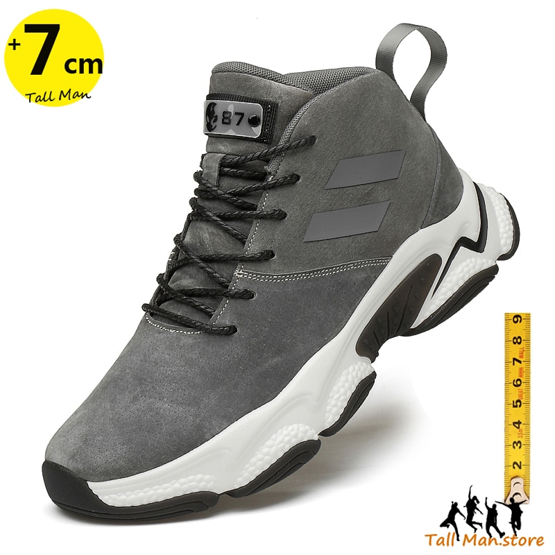 Buty sportowe męskie buty na koturnie wzrost wysokości buty dla mężczyzn wysokość zwiększenie buty wkładka 7-8cm