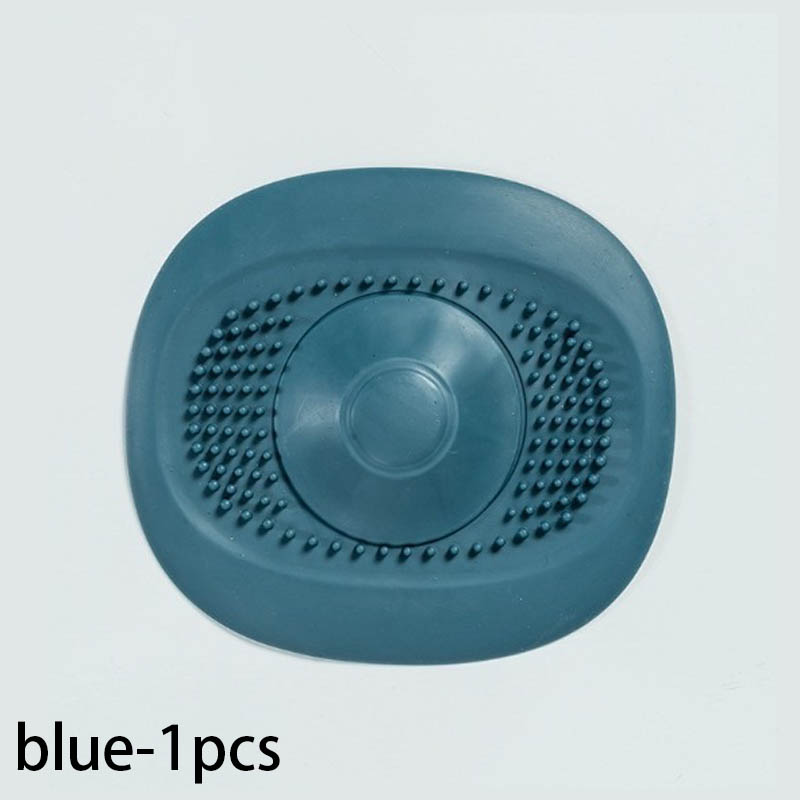 Couvercle anti-odeur pour drain de sol, type presse, filtre de drainage d'évier, filtre de sol de baignoire, bouchon d'étanchéité pour canalisation anti-odeur de salle de bains: Bleu