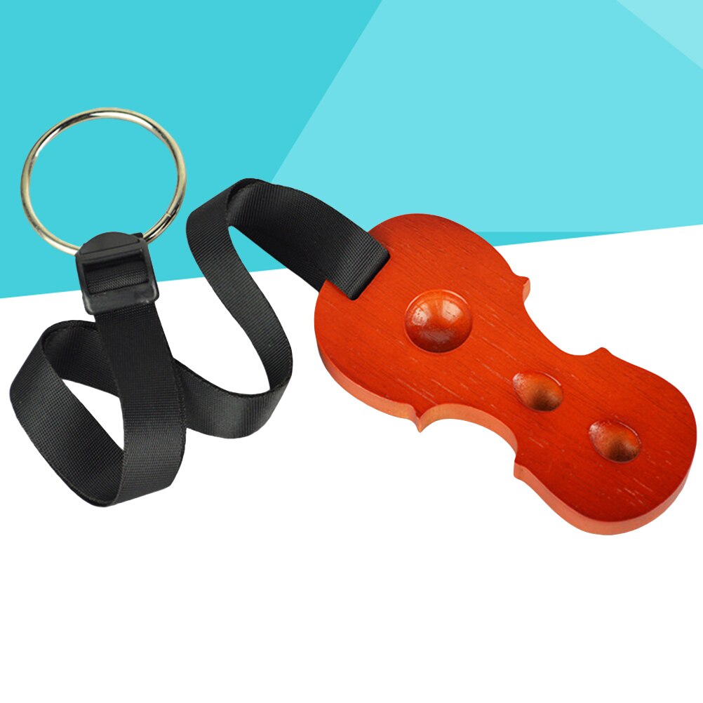 3 Gaten Cello End-Pin Stopper Antislip Cello End Pin Houder Houten Cello Spike Floor Protector Eiken anker Rest Voor Cello (: Mahogany color