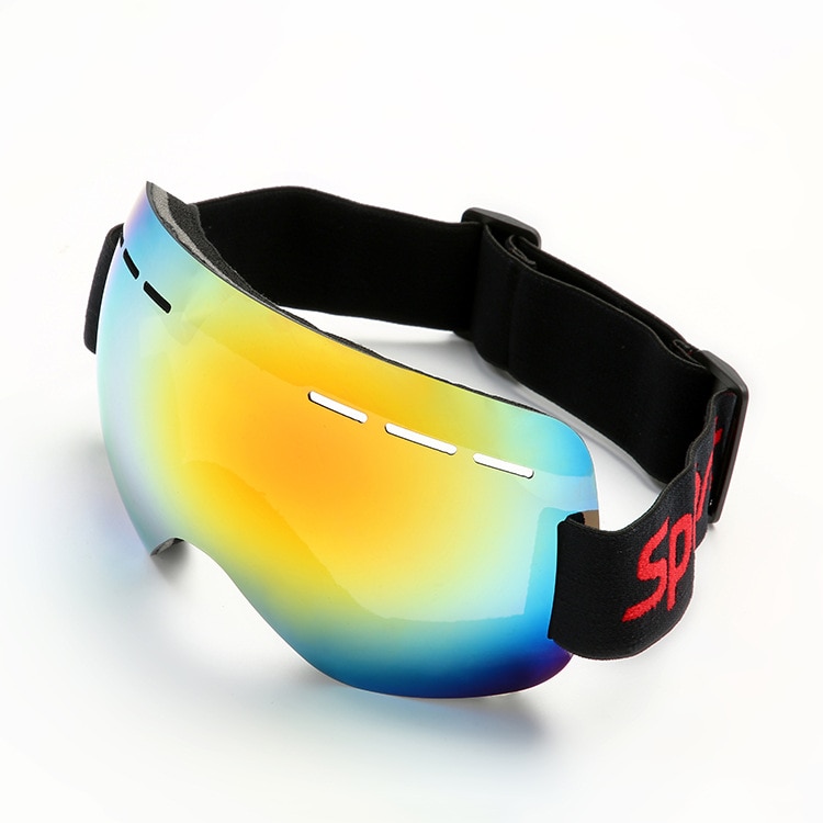 Mode Bril Snowboard Ski Goggles Gear Skiën Sport Volwassen Bril Anti-Fog Uv Dual Lens Winter Sport Apparatuur