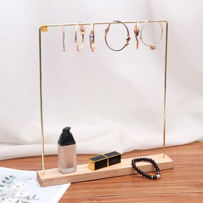 Jewelry Display Stand Holder - Rotating Necklace Pendant Earring Organizer - Metal